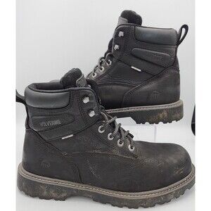 Wolverine W10694 Men's Iron Ridge WP Steel Toe Lace Up Work Boots Size 12 M